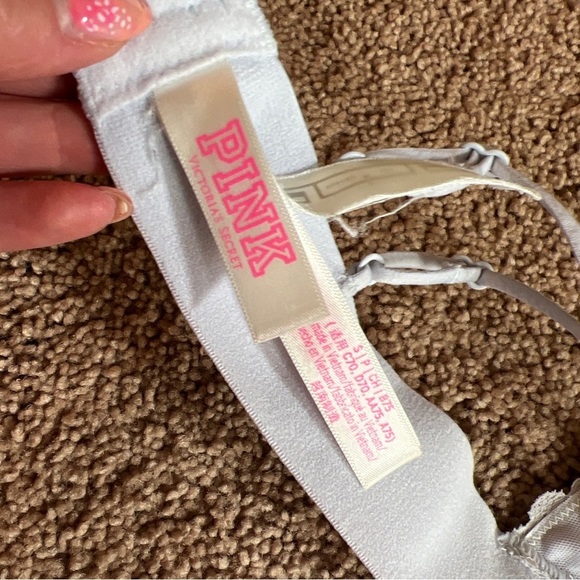 Victoria’s Secret PINK Lace Bralette Size small light blue - Picture 3 of 5